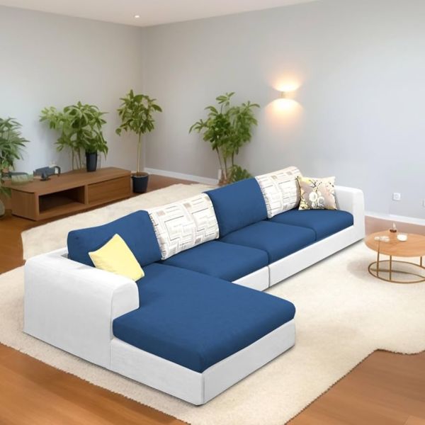 FURNY Adon Fabric Couch Set